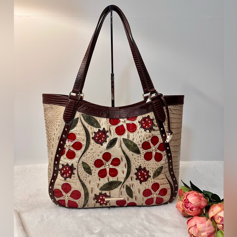 Brahmin Aliza tote sandstorm ladybird